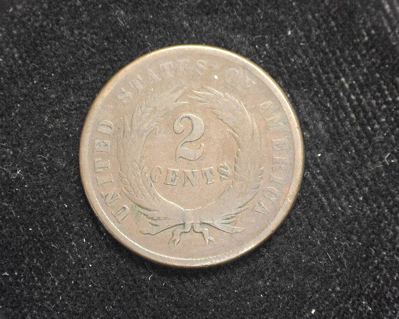 1867 Two Cent Piece VG - US Coin