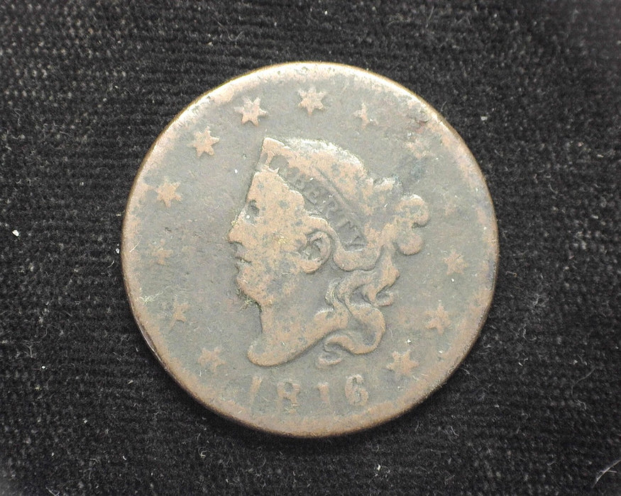 1816 Large Cent Draped Bust Cent G - US Coin