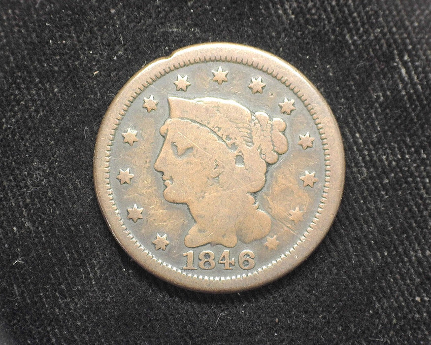 1846 Large Cent Draped Bust Cent G Dig - US Coin