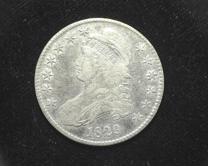 1829 Capped Bust Half Dollar VF/XF Cleaned - US Coin