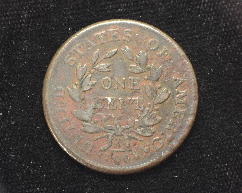 1801 Draped Bust Large Cent Normal rev, reverse pitting. F/VF - US Coin