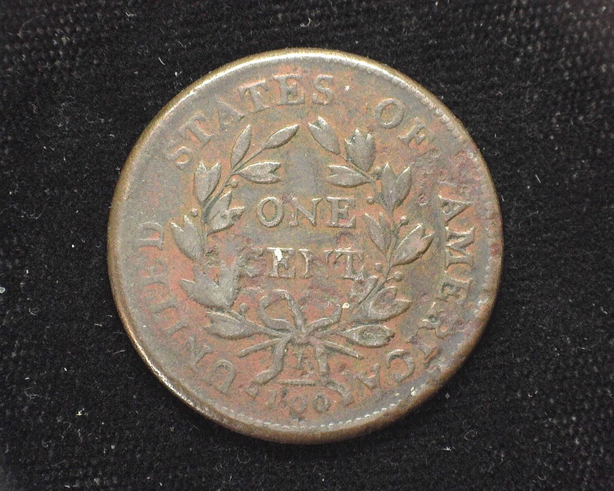 1801 Large Cent Draped Bust Normal rev, reverse pitting. F/VF  - US Coin