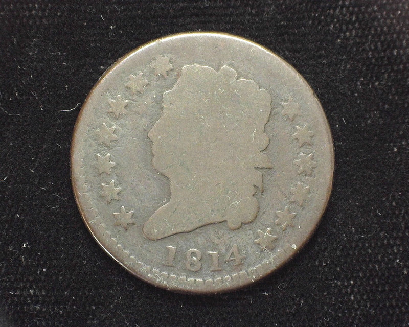 1814 Classic Head Large Cent Plain 4. AG - US Coin