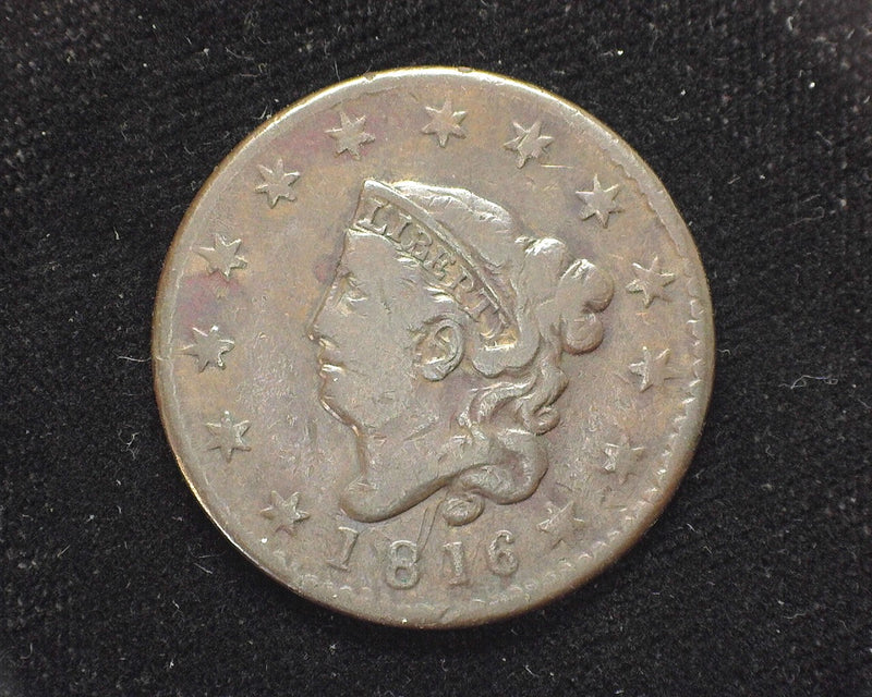 1816 Large Cent Draped Bust VG - US Coin