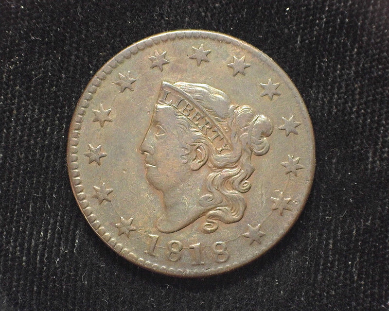 1818 Large Cent Draped Bust VF - US Coin