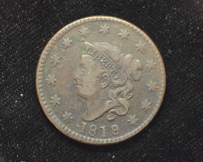 1819/18 Large Cent Draped Bust VF - US Coin