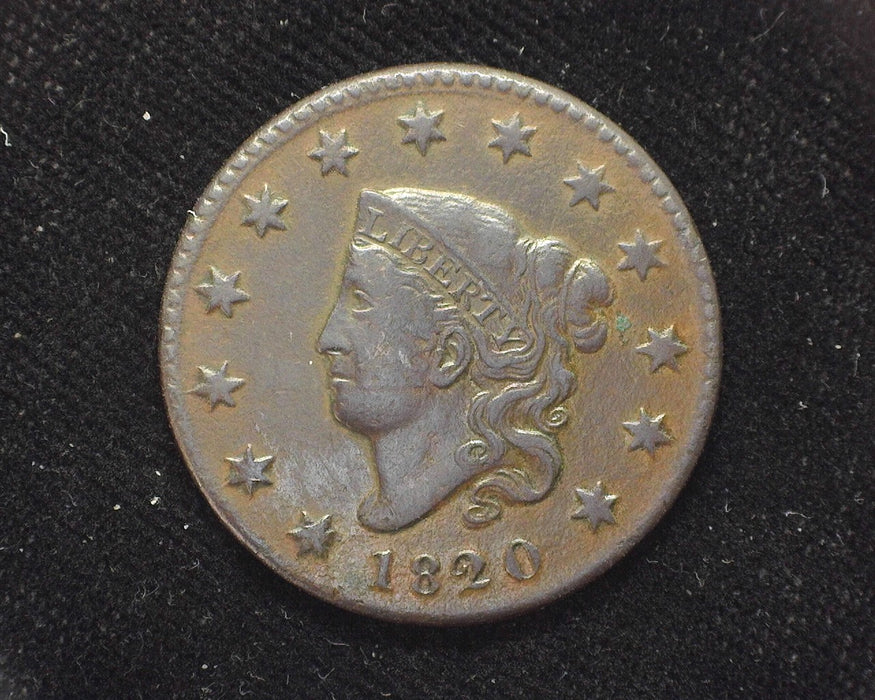 1820 Large Cent Draped Bust Small date. VF - US Coin