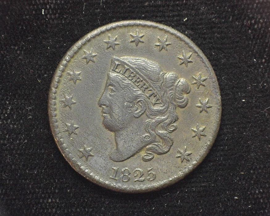 1825 Large Cent Draped Bust XF - US Coin