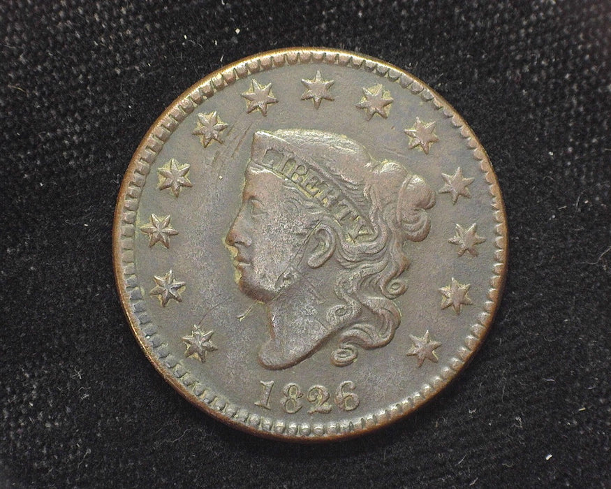 1826 Large Cent Draped Bust F - US Coin