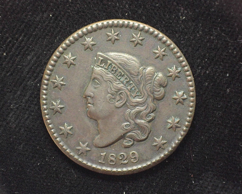 1829 Classic Head Large Cent Medium letters. AU - US Coin