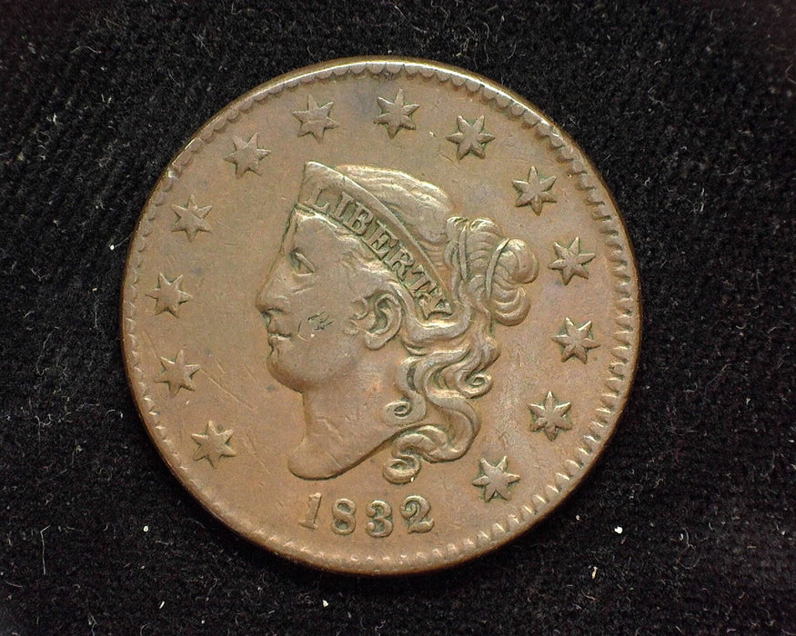 1832 Large Cent Draped Bust Large letters VF/XF - US Coin