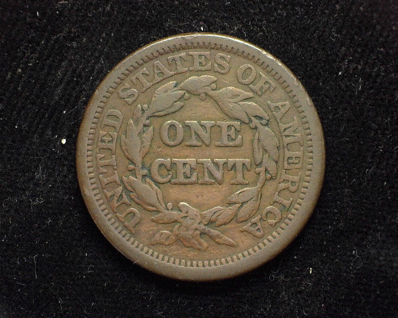 1844 Large Cent Draped Bust F - US Coin