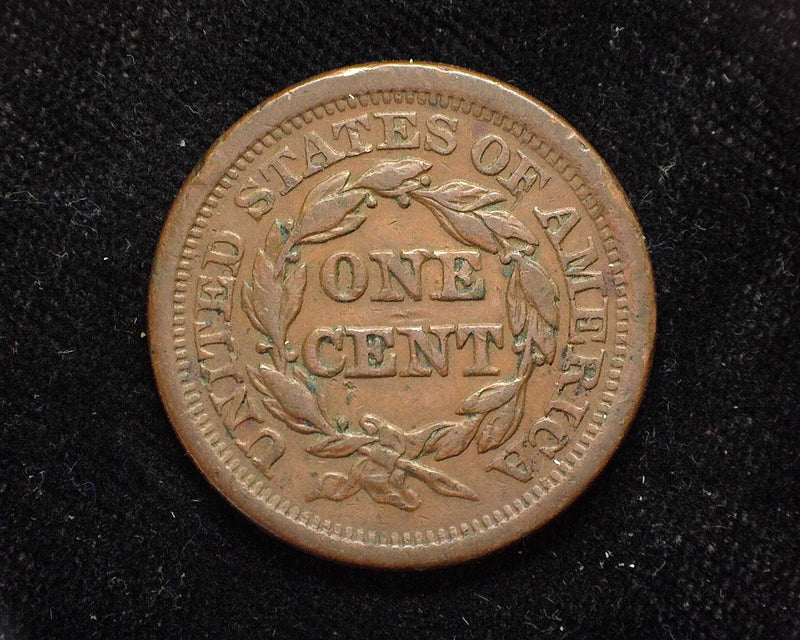 1851 Large Cent Draped Bust XF - US Coin