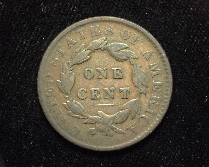 1835 Large Cent Draped Bust Large 8 & stars. F - US Coin
