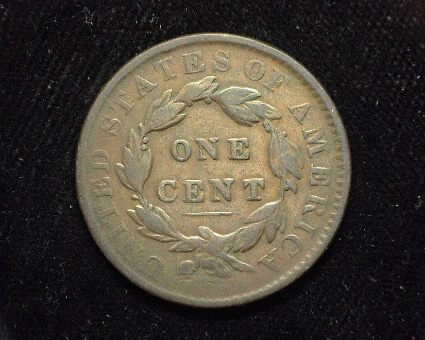 1835 Large Cent Draped Bust Large 8 & stars. F - US Coin