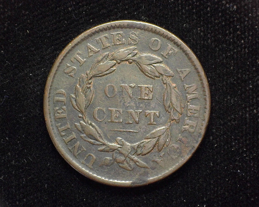 1835 Large Cent Draped Bust Small 8 & stars. VG/F - US Coin