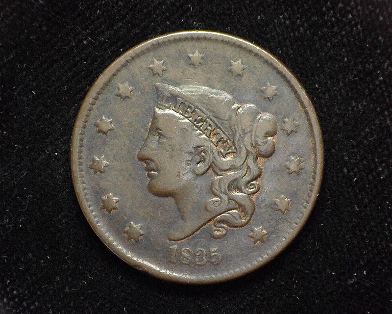 1835 Classic Head Large Cent Small 8 & stars. VG/F - US Coin