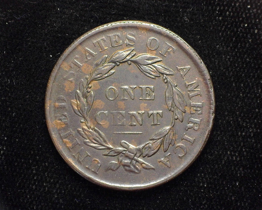 1835 Large Cent Draped Bust Small 8 small stars. XF - US Coin