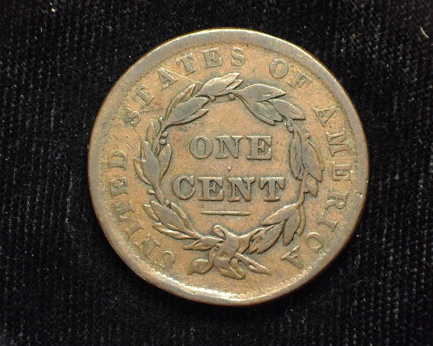 1837 Large Cent Draped Bust Head of 38, rim hit. F/VF - US Coin