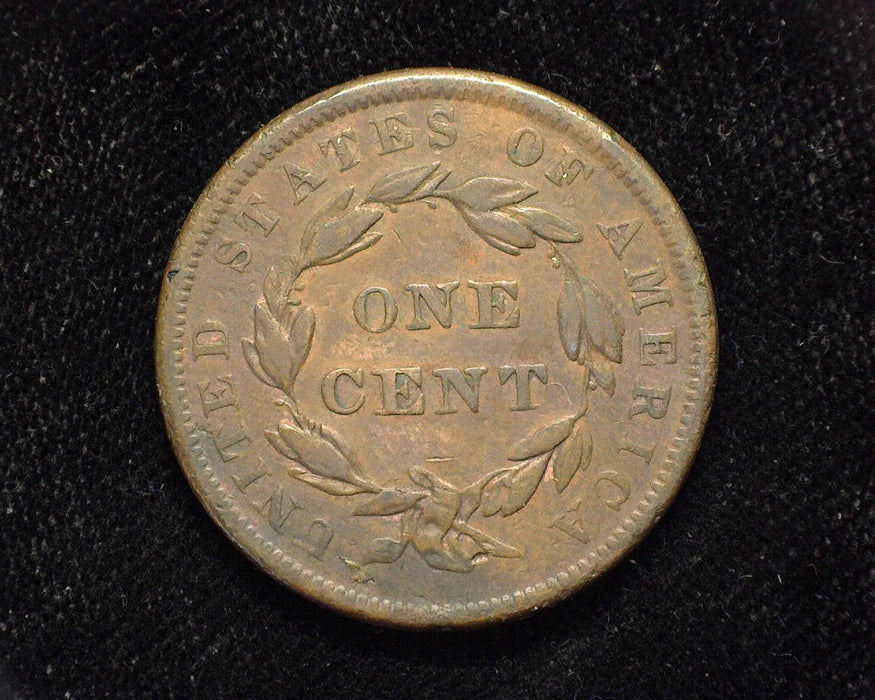 1839 Large Cent Draped Bust Booby head. VF - US Coin