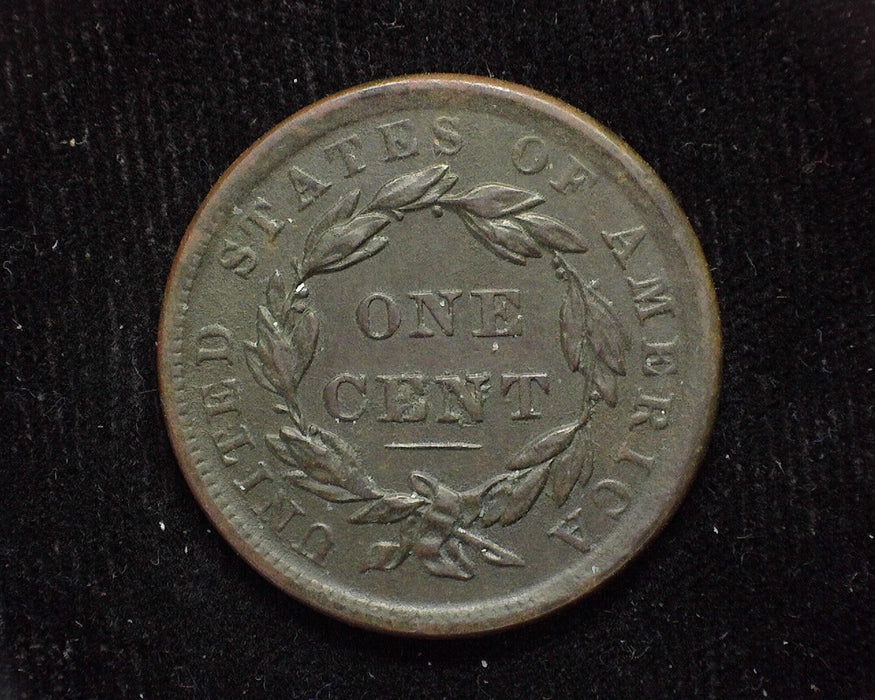 1839 Large Cent Draped Bust Silly head. AU - US Coin