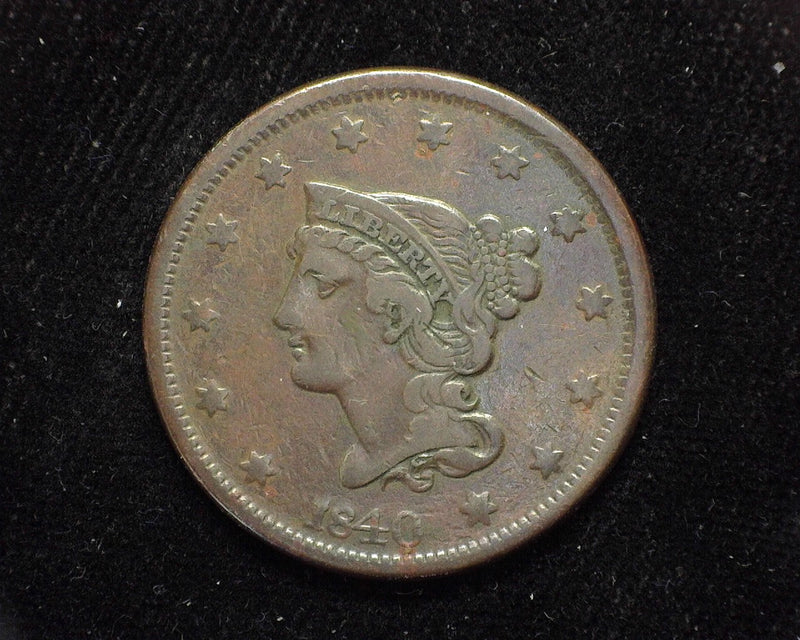 1840 Large Cent Draped Bust Large date. VF/XF - US Coin