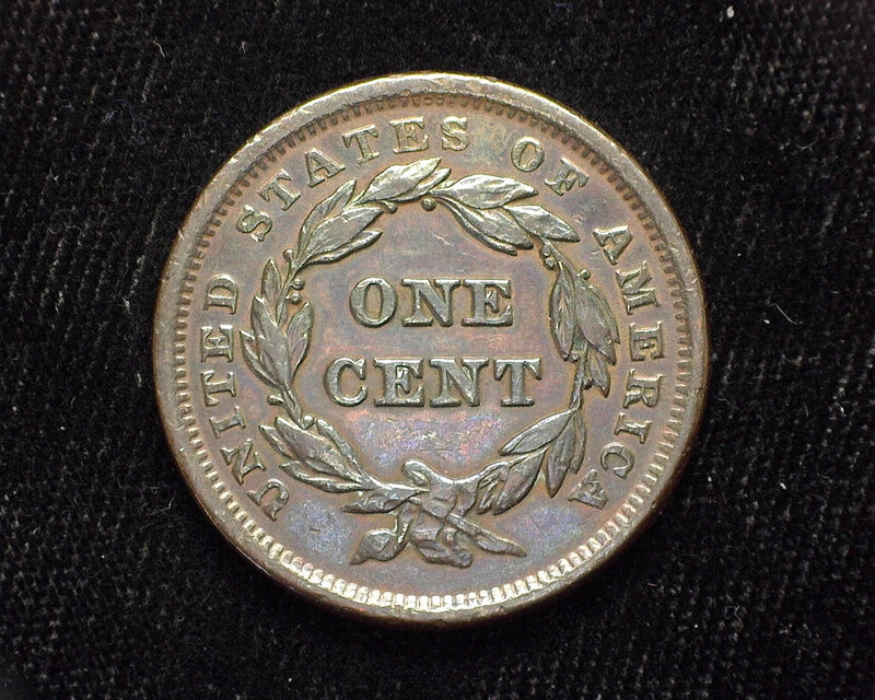 1842 Large Cent Draped Bust Small date. AU-50 - US Coin