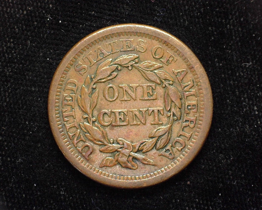 1855 Large Cent Draped Bust Slant 5, knob on ear. XF - US Coin