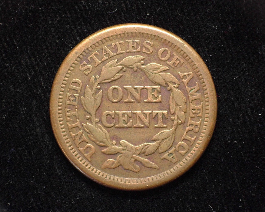 1856 Large Cent Draped Bust Upright 5. F/VF - US Coin