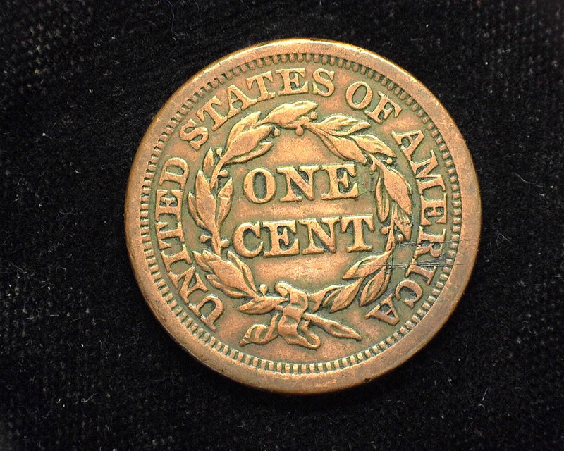 1856 Large Cent Draped Bust Slant 5. XF/AU - US Coin