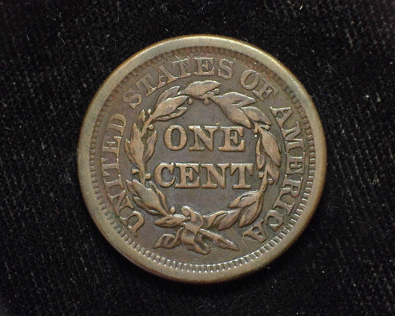 1857 Large Cent Draped Bust Large date. XF - US Coin