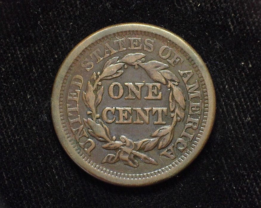 1857 Large Cent Draped Bust Large date. XF - US Coin