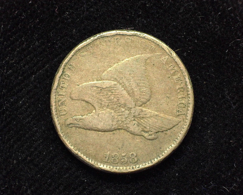 1858 Flying Eagle Penny/Cent Small letter F - US Coin