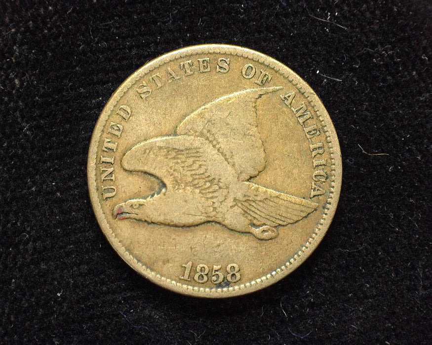 1858 Flying Eagle Penny/Cent Small letters VG - US Coin