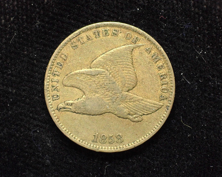 1858 Flying Eagle Penny/Cent Small letter VF - US Coin