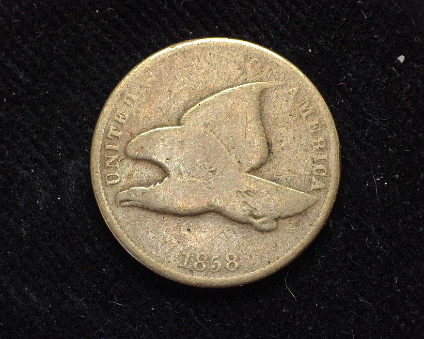 1858 Flying Eagle Penny/Cent Large letters G - US Coin