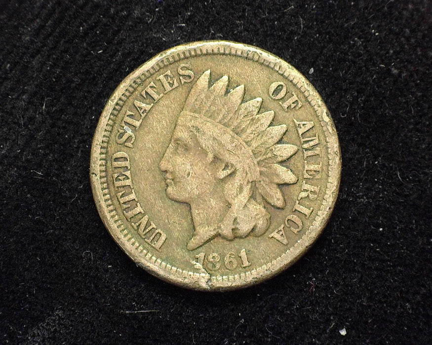 1861 Indian Head Penny/Cent VG - US Coin