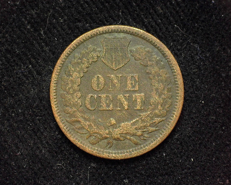 1866 Indian Head Penny/Cent VG Environmental damage. - US Coin