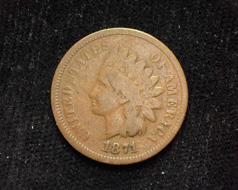 1871 Indian Head Penny/Cent G - US Coin