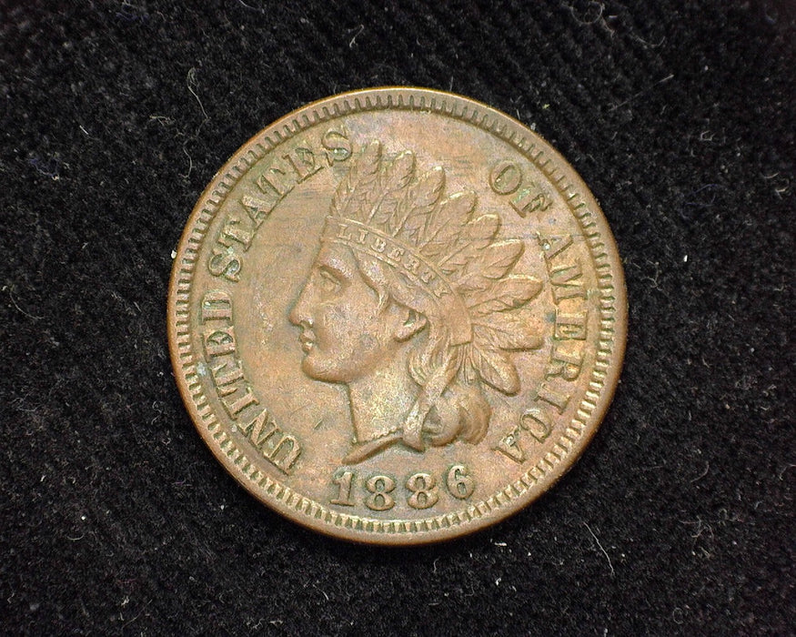 1886 Type 1 Indian Head Penny/Cent XF - US Coin