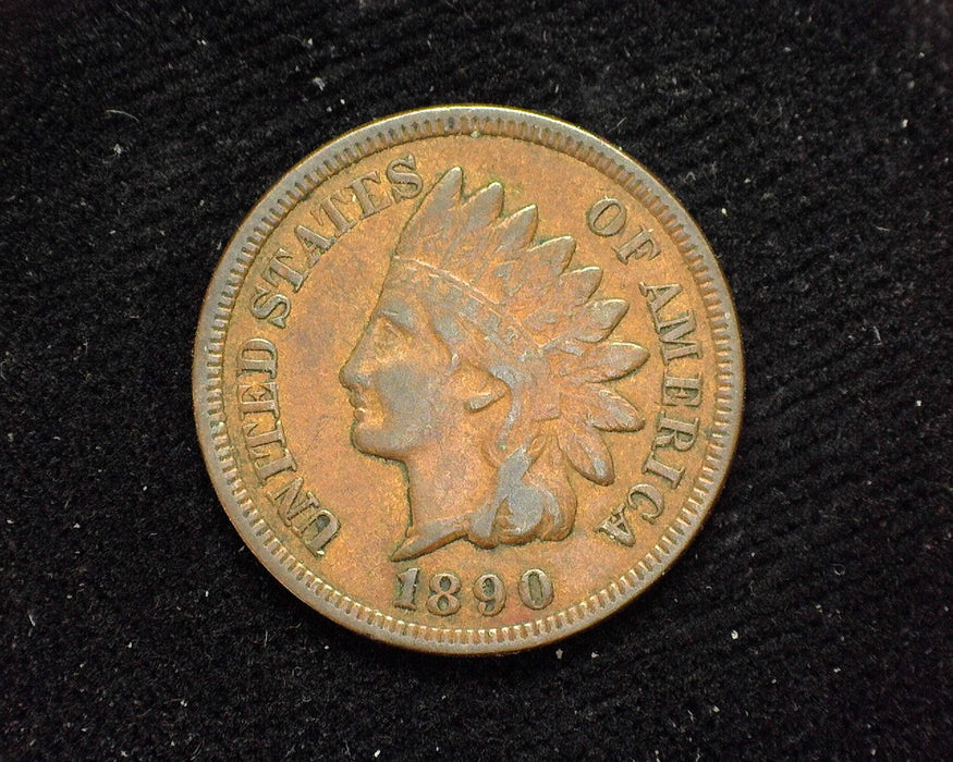 1890 Indian Head Penny/Cent VF/XF - US Coin
