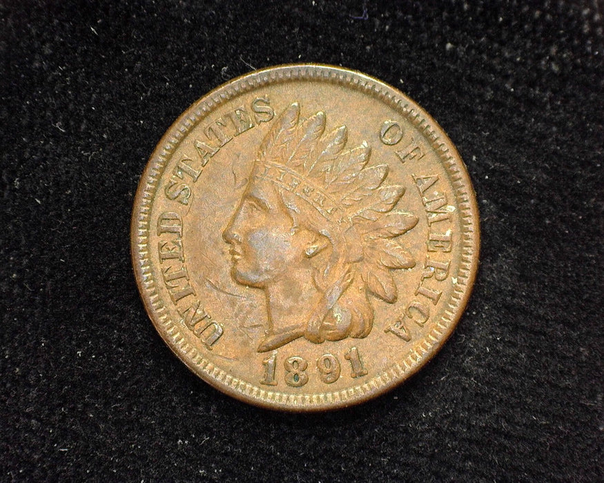 1891 Indian Head Penny/Cent XF - US Coin