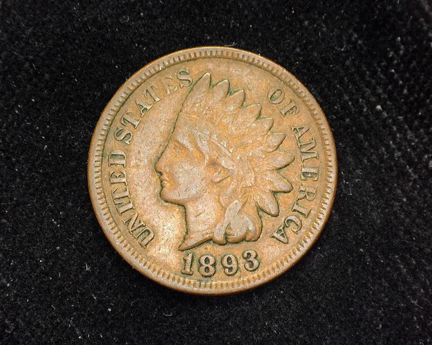 1893 Indian Head Penny/Cent VF - US Coin