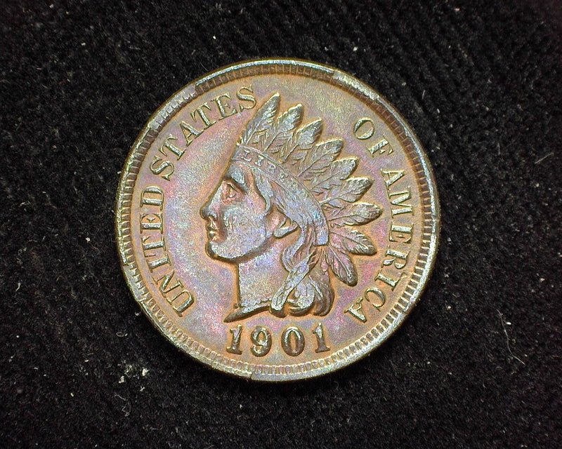 1901 Indian Head Penny/Cent AU - US Coin