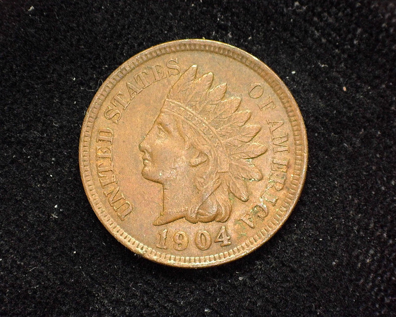1904 Indian Head Penny/Cent XF/AU - US Coin