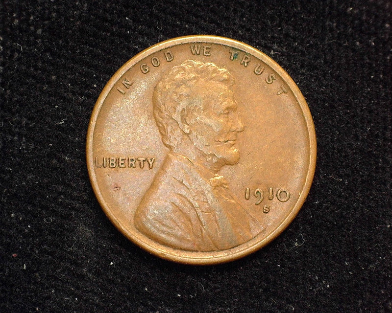 1910 S Lincoln Wheat Penny/Cent VF - US Coin