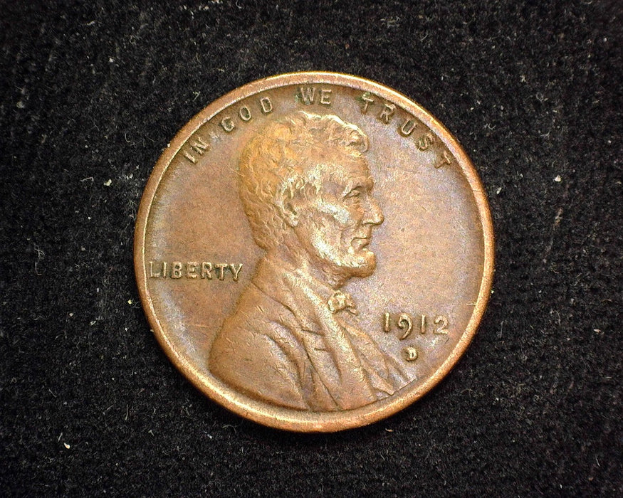 1912 D Lincoln Wheat Penny/Cent VF/XF - US Coin