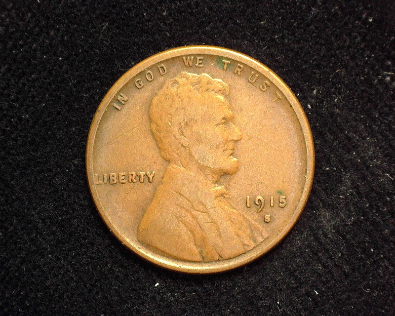 1915 D Lincoln Wheat Penny/Cent F - US Coin