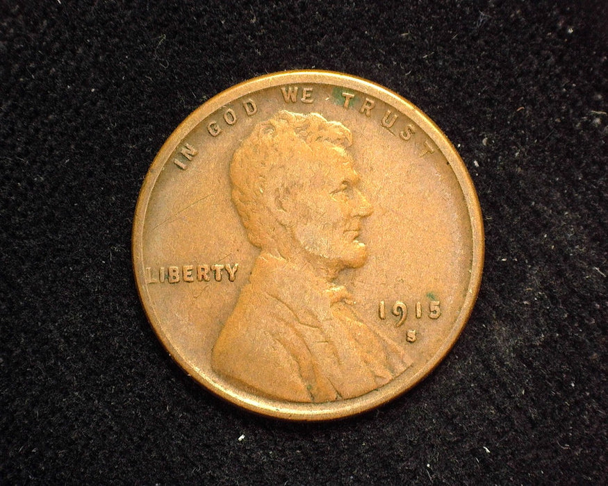 1915 D Lincoln Wheat Penny/Cent F - US Coin