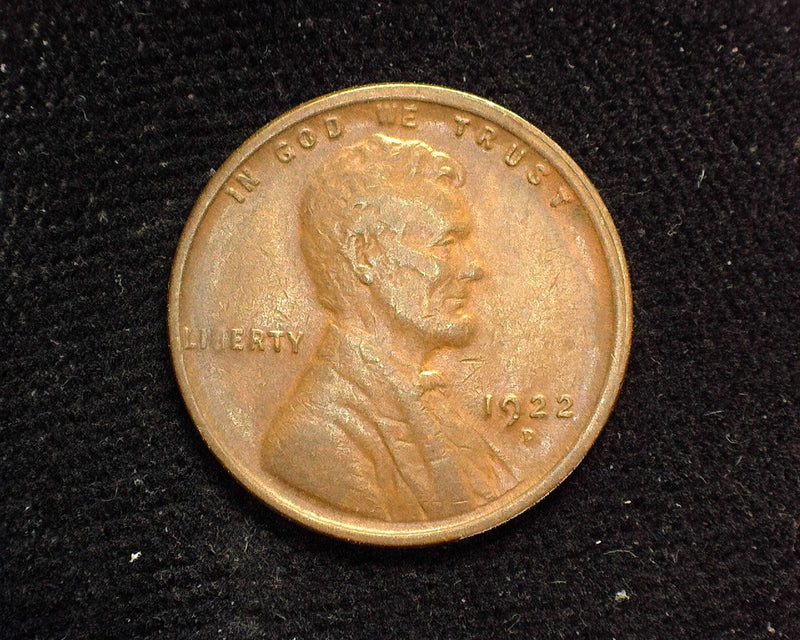 1922 D Lincoln Wheat Penny/Cent VF - US Coin